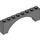 LEGO Dark Stone Gray Arch 1 x 8 x 2 Raised, Thin Top without Reinforced Underside (16577 / 40296)