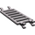 LEGO Dark Stone Gray Bar 7 x 3 with Four Clips (30095)