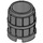 LEGO Dark Stone Gray Barrel 2 x 2 x 1.7 (2489 / 26170)
