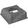 LEGO Dark Stone Gray Baseplate 16 x 16 Mountain with 10 x 10 Hole (53588)