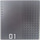 LEGO Dark Stone Gray Baseplate 16 x 16 with Driveway with &#039;01&#039; Sticker (30225)