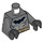 LEGO Gris piedra oscuro Batman Torso con Negro logo, Gold Correa y Negro Manos (973 / 76382)