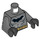 LEGO Dunkles Steingrau Batman Torso mit Schwarz Logo, Gold Gürtel und Schwarz Hände (973 / 76382)