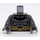 LEGO Donker steengrijs Batman met Dark Stone Grijs Pak en Gold Riem met Grijs Handen Minifiguur Torso (973 / 76382)