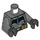 LEGO Gris piedra oscuro Batman con Dark Stone Gris Traje y Gold Correa con Printed Piernas Minifigura Torso (973 / 76382)