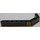 LEGO Dark Stone Gray Beam 3 x 3.8 x 7 Bent 45 Double with Black Exclamation Mark on Yellow Background Right Sticker (32009)