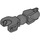 LEGO Dark Stone Gray Beam with Ball Socket and Two Joints (90617)