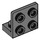 LEGO Dark Stone Gray Bracket 1 x 2 - 2 x 2 Up (99207)