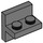 LEGO Dark Stone Gray Bracket 1 x 2 with Vertical Tile 2 x 2 (41682)