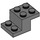 LEGO Donker Steengrijs Beugel 2 x 3 met Plaat en Step met Studhouder aan de onderzijde (73562)