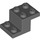 LEGO Dark Stone Gray Bracket 2 x 3 with Plate and Step without Bottom Stud Holder (18671)