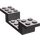 LEGO Dunkles Steingrau Halterung 8 x 2 x 1.3 (4732)