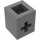 LEGO Dark Stone Gray Brick 1 x 1 with Axle Hole (73230)