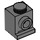 LEGO Gris pierre foncé Brique 1 x 1 avec Phare et pas de fente (4070 / 30069)