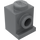 LEGO Dunkles Steingrau Backstein 1 x 1 mit Scheinwerfer und kein Slot (4070 / 30069)