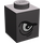 LEGO Gris pierre foncé Brique 1 x 1 avec Droite Arched Eye (3005)