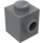 LEGO Dunkles Steingrau Backstein 1 x 1 mit Stud auf Eins Seite (87087)