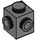 LEGO Dunkles Steingrau Backstein 1 x 1 mit Zwei Bolzen auf Adjacent Sides (26604)