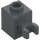 LEGO Dark Stone Gray Brick 1 x 1 with Vertical Clip (Open &#039;O&#039; Clip, Hollow Stud) (60475 / 65460)