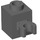 LEGO Dunkles Steingrau Backstein 1 x 1 mit Vertikale Clip (O-Clip öffnen, Hohlbolzen) (60475 / 65460)