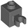 LEGO Gris pierre foncé Brique 1 x 1 avec Verticale Agrafe (Clip ouvert en O, goujon creux) (60475 / 65460)