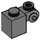 LEGO Gris pierre foncé Brique 1 x 1 x 2 avec Scroll et Stud ouvert (20310)