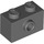 LEGO Dark Stone Gray Brick 1 x 2 with 1 Stud on Side (86876)