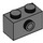 LEGO Dark Stone Gray Brick 1 x 2 with 1 Stud on Side (86876)