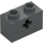 LEGO Dark Stone Gray Brick 1 x 2 with Axle Hole (&#039;+&#039; Opening and Bottom Tube) (31493 / 32064)