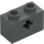 LEGO Dark Stone Gray Brick 1 x 2 with Axle Hole (&#039;X&#039; Opening) (32064)