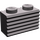 LEGO Gris pierre foncé Brique 1 x 2 avec Grille (2877)