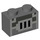 LEGO Dark Stone Gray Brick 1 x 2 with Lines with Bottom Tube (3004 / 73086)