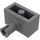 LEGO Dark Stone Gray Brick 1 x 2 with Pin without Bottom Stud Holder (2458)