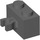 LEGO Dark Stone Gray Brick 1 x 2 with Vertical Clip (Gap in Clip) (30237)