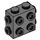 LEGO Dunkles Steingrau Backstein 1 x 2 x 1.6 mit Seite und Ende Bolzen (67329)