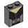 LEGO Grigio pietra scuro Mattoncino 1 x 2 x 2 con Nero Widow Busto con supporto per bottoncino interno (3245 / 33502)