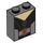 LEGO Dark Stone Gray Brick 1 x 2 x 2 with Black Widow Torso with Inside Stud Holder (3245 / 33502)