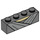 LEGO Dark Stone Gray Brick 1 x 4 with Grey Gi style fabric folds (3010 / 36778)