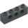 LEGO Dark Stone Gray Brick 1 x 4 with Holes (3701)