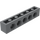 LEGO Mörk Stengrå Kloss 1 x 6 med Hål (3894)