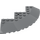 LEGO Donker steengrijs Steen 10 x 10 Rond Hoek met Tapered Rand (58846)