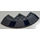 LEGO Dark Stone Gray Brick 10 x 10 Round Corner with Tapered Edge with Hyena Droid Rectangles Sticker (58846)