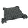 LEGO Dark Stone Gray Brick 12 x 12 x 1 with Grooved Corner Supports (30645)