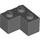 LEGO Dark Stone Gray Brick 2 x 2 Corner (2357)