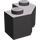 LEGO Gris pierre foncé Brique 2 x 2 Facet (87620)