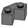 LEGO Dark Stone Gray Brick 2 x 2 Facet (87620)
