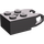 LEGO Dunkles Steingrau Backstein 2 x 2 mit Ball Socket und Axlehole (Breite verstärkte Buchse) (62712)