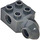 LEGO Dark Stone Gray Brick 2 x 2 with Hole, Half Rotation Joint Ball Vertical (48171 / 48454)