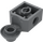 LEGO Dark Stone Gray Brick 2 x 2 with Horizontal Rotation Joint (48170 / 48442)