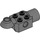 LEGO Dark Stone Gray Brick 2 x 2 with Horizontal Rotation Joint and Socket (47452)